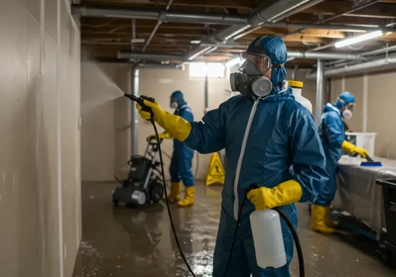 Basement Sanitization and Antimicrobial Treatment process in Eureka County, NV